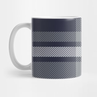 Modern dark blue tartan plaid pattern Mug